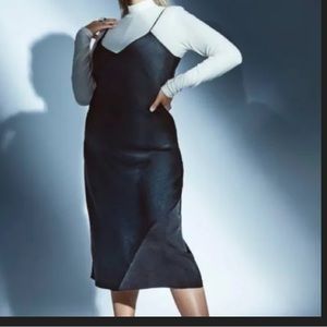 Knix Papaya women’s sleeveless slip dress- black- small